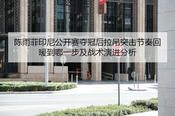陈雨菲印尼公开赛夺冠后拉吊突击节奏回暖到哪一步及战术演进分析